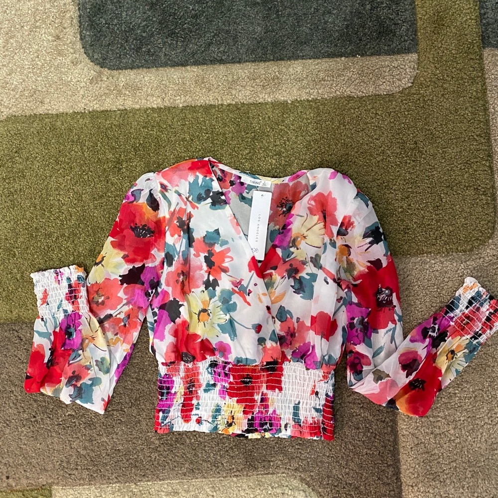 NWT cropped blouse